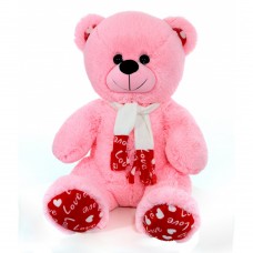 Ведмежа з шарфом рожеве В147/4 90см