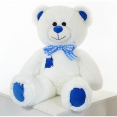 Ведмежа з латкою біло-блакитне, 40см В360/0