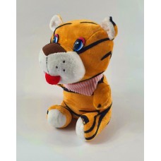 Тигр сидячий муз 101089 19см