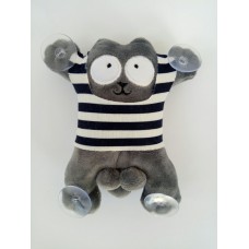 Кот в тільняшці на присосках сірий 23206 16см