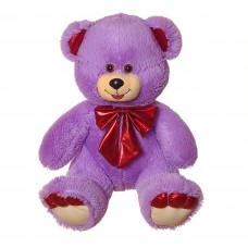 Ведмедик Блискучий бант серед лавандовий 90см