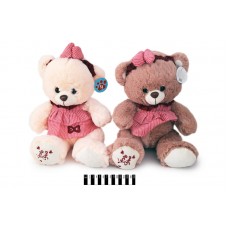 Ведмедик в платті муз (2 кол) 2905/33 33см