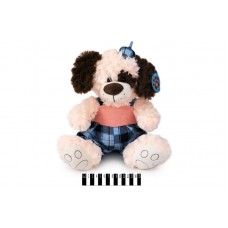 Собачка в одязі муз 2825E/32 32см