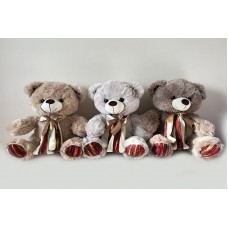 Ведмедик з шарфом муз.(3 кол.) 36 см 3978/36