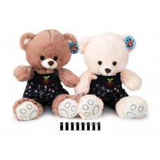 Ведмедик в комбінезоні муз (2 кол) 5349/33 33см