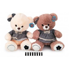 Ведмедик в платті муз (2 кольори) 2764/33 33см