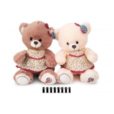 Ведмедик в платті муз (2 кол) 3079/33 33см