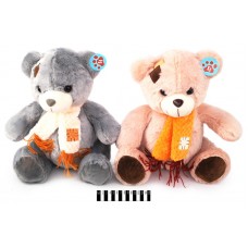 Ведмедик з шарфом (2 кол) 3855/40 30см