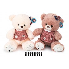 Ведмедик в платті муз (2 кол) 2877B/33 33см