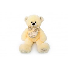 Ведмедик з бантиком муз. молочн. 60см 6395/60